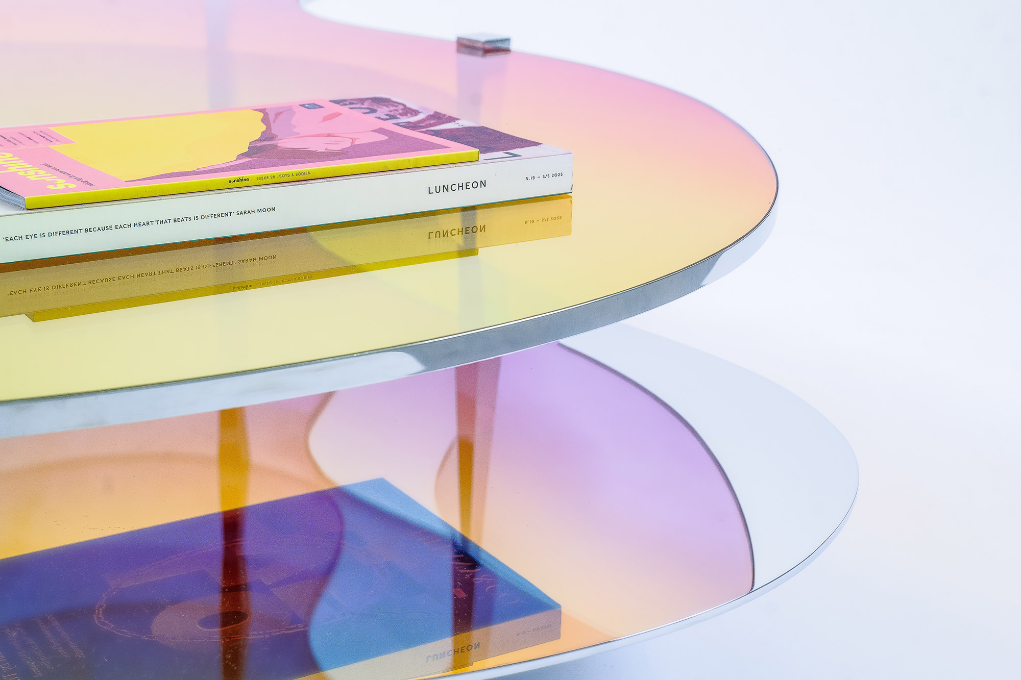 Low Table LT01 by ODA LIK – dual-level structure showing transparency and shadow