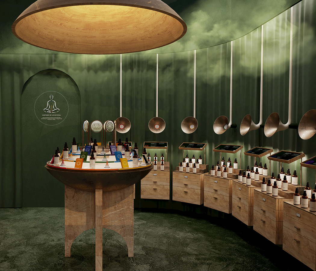 Aveda Aroma Lab by ODA LIK – sensory ritual retail concept