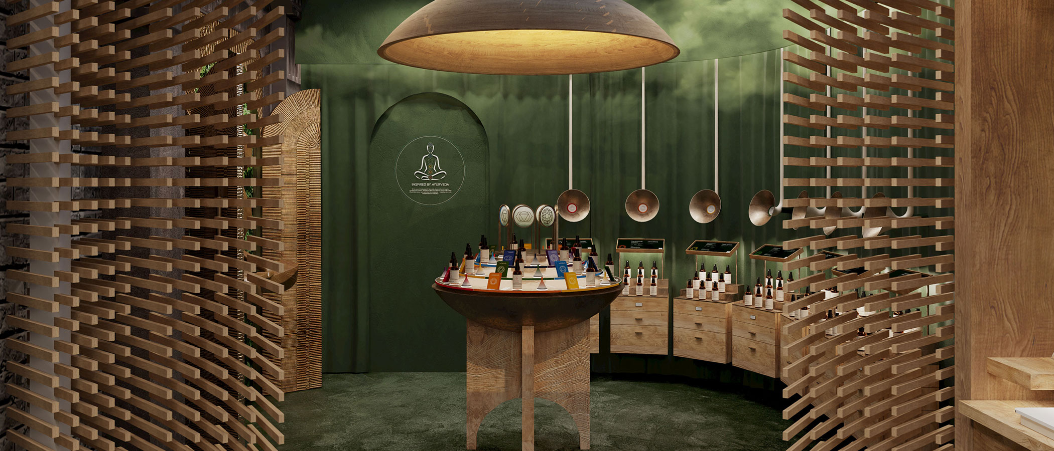 Aveda Xintiandi flagship interior – sensory design and brand storytelling by ODA LIK