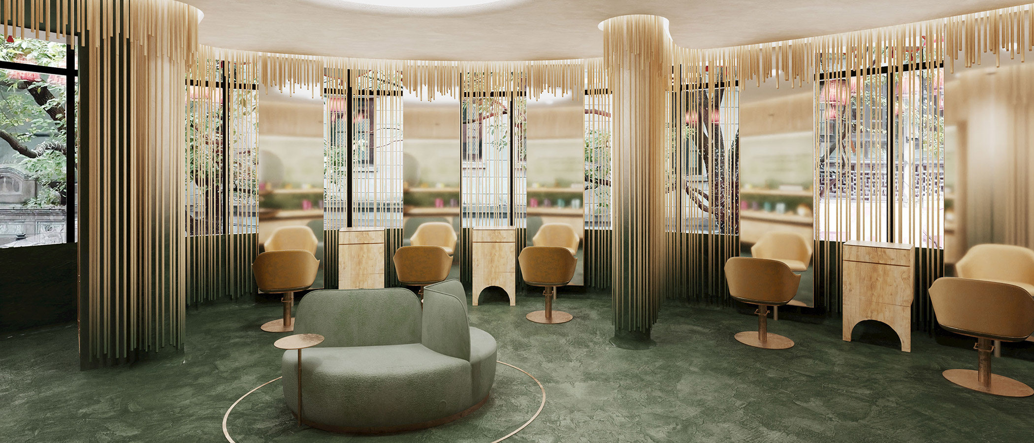 Aveda salon interior – signature space for creative expression by ODA LIK