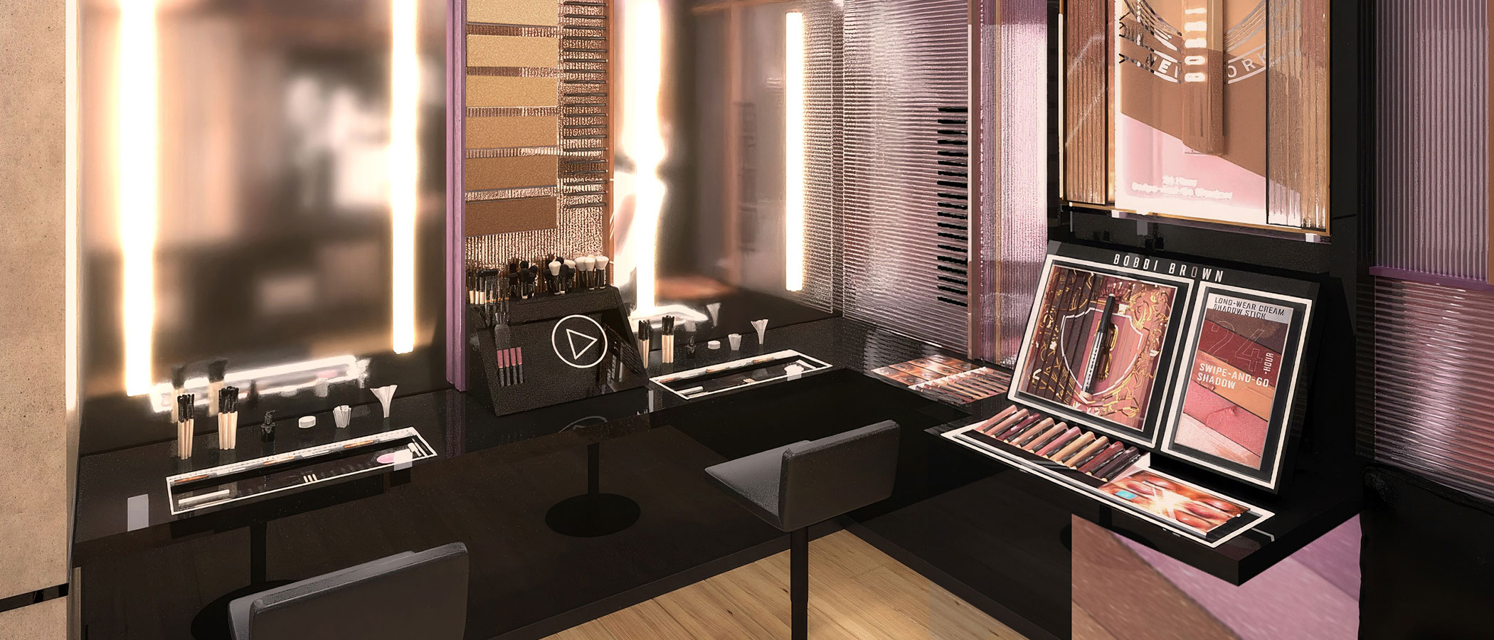 Bobbi Brown Eye Studio interior – guided rituals and color exploration by ODA LIK