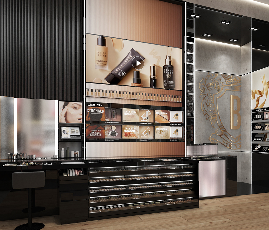 Bobbi Brown Open Studio by ODA LIK – global retail system and concept